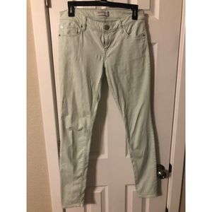 Express mint skinny pants